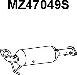 Veneporte MZ47049S - Nosēdumu / Daļiņu filtrs, Izplūdes gāzu sistēma autodraugiem.lv