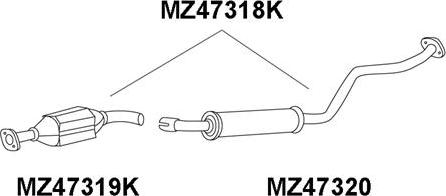 Veneporte MZ47319K - Katalizators autodraugiem.lv