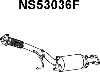 Veneporte NS53036F - Nosēdumu / Daļiņu filtrs, Izplūdes gāzu sistēma autodraugiem.lv