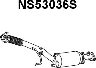 Veneporte NS53036S - Nosēdumu / Daļiņu filtrs, Izplūdes gāzu sistēma autodraugiem.lv