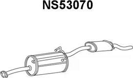 Veneporte NS53070 - Izplūdes gāzu trokšņa slāpētājs (pēdējais) autodraugiem.lv