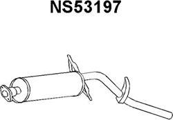 Veneporte NS53197 - Izplūdes gāzu trokšņa slāpētājs (pēdējais) autodraugiem.lv