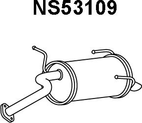 Veneporte NS53109 - Izplūdes gāzu trokšņa slāpētājs (pēdējais) autodraugiem.lv