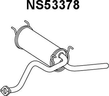 Veneporte NS53378 - Izplūdes gāzu trokšņa slāpētājs (pēdējais) autodraugiem.lv