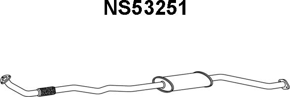 Veneporte NS53251 - Izplūdes gāzu priekšslāpētājs autodraugiem.lv