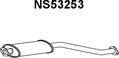 Veneporte NS53253 - Izplūdes gāzu priekšslāpētājs autodraugiem.lv