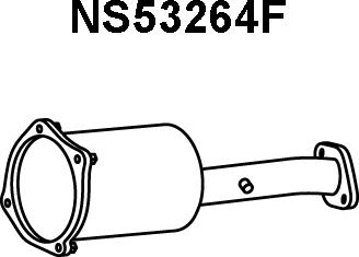 Veneporte NS53264F - Nosēdumu / Daļiņu filtrs, Izplūdes gāzu sistēma autodraugiem.lv