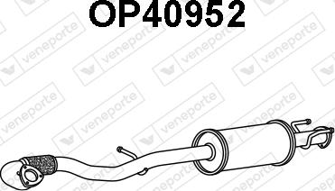 Veneporte OP40952 - Izplūdes gāzu priekšslāpētājs autodraugiem.lv