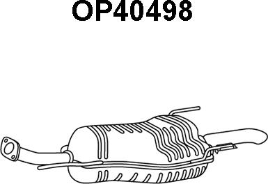 Veneporte OP40498 - Izplūdes gāzu trokšņa slāpētājs (pēdējais) autodraugiem.lv