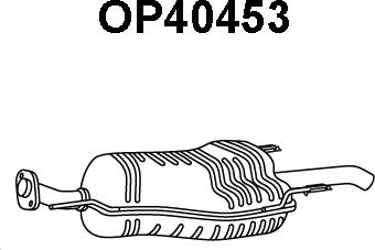 Veneporte OP40453 - Izplūdes gāzu trokšņa slāpētājs (pēdējais) autodraugiem.lv