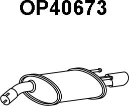 Veneporte OP40673 - Izplūdes gāzu trokšņa slāpētājs (pēdējais) autodraugiem.lv