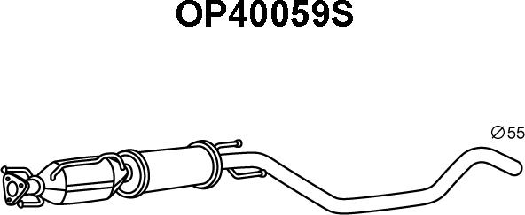 Veneporte OP40059S - Nosēdumu / Daļiņu filtrs, Izplūdes gāzu sistēma autodraugiem.lv