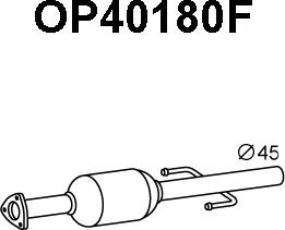 Veneporte OP40180F - Nosēdumu / Daļiņu filtrs, Izplūdes gāzu sistēma autodraugiem.lv