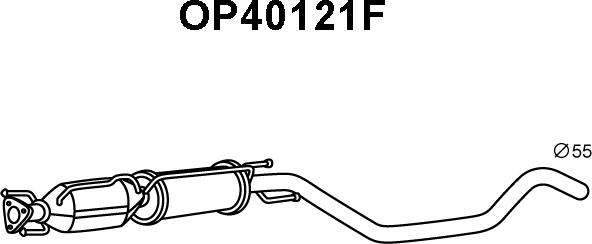 Veneporte OP40121F - Nosēdumu / Daļiņu filtrs, Izplūdes gāzu sistēma autodraugiem.lv