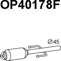Veneporte OP40178F - Nosēdumu / Daļiņu filtrs, Izplūdes gāzu sistēma autodraugiem.lv