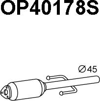 Veneporte OP40178S - Nosēdumu / Daļiņu filtrs, Izplūdes gāzu sistēma autodraugiem.lv