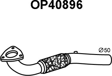 Veneporte OP40896 - Remonta caurule, Sodrēju / Daļiņu filtrs autodraugiem.lv