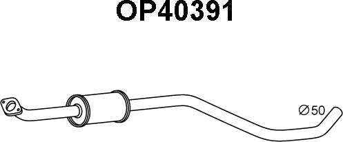 Veneporte OP40391 - Izplūdes gāzu priekšslāpētājs autodraugiem.lv
