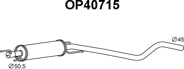 Veneporte OP40715 - Vidējais izpl. gāzu trokšņa slāpētājs autodraugiem.lv