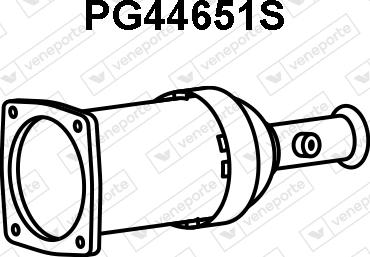 Veneporte PG44651S - Nosēdumu / Daļiņu filtrs, Izplūdes gāzu sistēma autodraugiem.lv