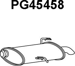 Veneporte PG45458 - Izplūdes gāzu trokšņa slāpētājs (pēdējais) autodraugiem.lv