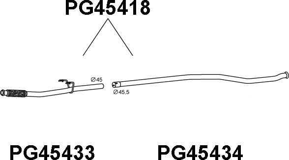 Veneporte PG45418 - Izplūdes caurule autodraugiem.lv