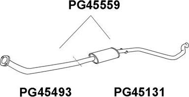Veneporte PG45559 - Izplūdes gāzu priekšslāpētājs autodraugiem.lv