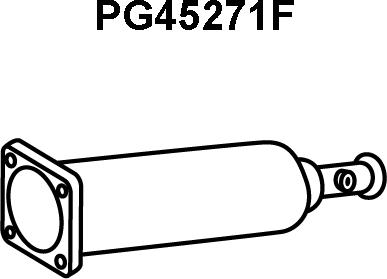 Veneporte PG45271F - Nosēdumu / Daļiņu filtrs, Izplūdes gāzu sistēma autodraugiem.lv
