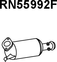 Veneporte RN55992F - Nosēdumu / Daļiņu filtrs, Izplūdes gāzu sistēma autodraugiem.lv