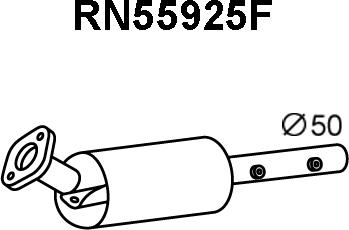 Veneporte RN55925F - Nosēdumu / Daļiņu filtrs, Izplūdes gāzu sistēma autodraugiem.lv