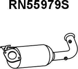 Veneporte RN55979S - Nosēdumu / Daļiņu filtrs, Izplūdes gāzu sistēma autodraugiem.lv