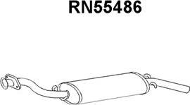 Veneporte RN55486 - Izplūdes gāzu trokšņa slāpētājs (pēdējais) autodraugiem.lv