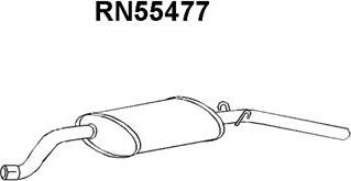 Veneporte RN55477 - Izplūdes gāzu trokšņa slāpētājs (pēdējais) autodraugiem.lv
