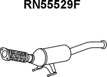 Veneporte RN55529F - Nosēdumu / Daļiņu filtrs, Izplūdes gāzu sistēma autodraugiem.lv