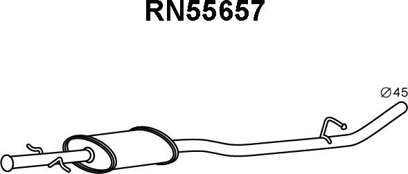 Veneporte RN55657 - Izplūdes gāzu priekšslāpētājs autodraugiem.lv
