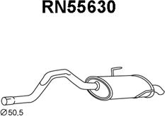 Veneporte RN55630 - Izplūdes gāzu trokšņa slāpētājs (pēdējais) autodraugiem.lv