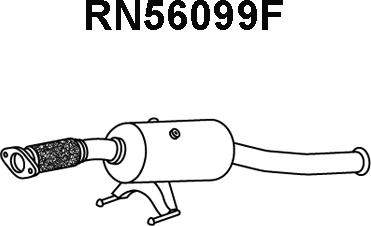 Veneporte RN56099F - Nosēdumu / Daļiņu filtrs, Izplūdes gāzu sistēma autodraugiem.lv