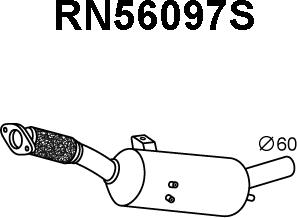Veneporte RN56097S - Nosēdumu / Daļiņu filtrs, Izplūdes gāzu sistēma autodraugiem.lv