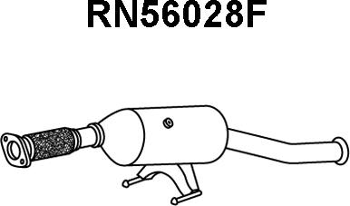 Veneporte RN56028F - Nosēdumu / Daļiņu filtrs, Izplūdes gāzu sistēma autodraugiem.lv