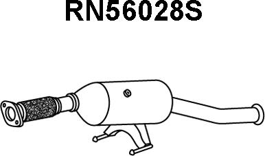 Veneporte RN56028S - Nosēdumu / Daļiņu filtrs, Izplūdes gāzu sistēma autodraugiem.lv
