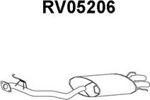 Veneporte RV05206 - Izplūdes gāzu trokšņa slāpētājs (pēdējais) autodraugiem.lv