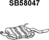 Veneporte SB58047 - Izplūdes gāzu trokšņa slāpētājs (pēdējais) autodraugiem.lv