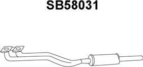 Veneporte SB58031 - Izplūdes gāzu priekšslāpētājs autodraugiem.lv