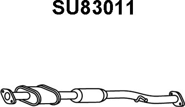 Veneporte SU83011 - Vidējais izpl. gāzu trokšņa slāpētājs autodraugiem.lv