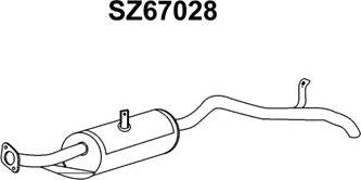 Veneporte SZ67028 - Izplūdes gāzu trokšņa slāpētājs (pēdējais) autodraugiem.lv