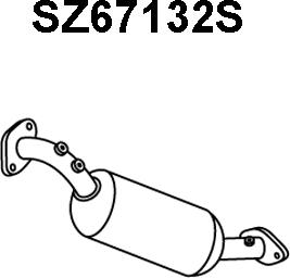 Veneporte SZ67132S - Nosēdumu / Daļiņu filtrs, Izplūdes gāzu sistēma autodraugiem.lv