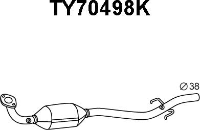 Veneporte TY70498K - Katalizators autodraugiem.lv