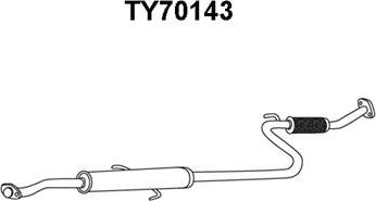 Veneporte TY70143 - Izplūdes gāzu priekšslāpētājs autodraugiem.lv