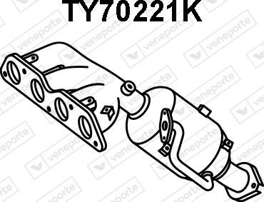 Veneporte TY70221K - Katalizators autodraugiem.lv