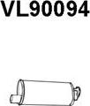 Veneporte VL90094 - Izplūdes gāzu trokšņa slāpētājs (pēdējais) autodraugiem.lv